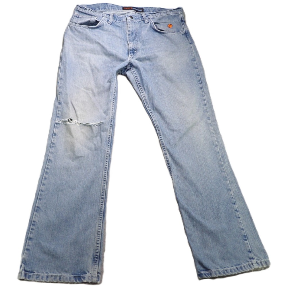 Wrangler 20X FR CoolVantage Men Jeans Flame Resistant Denim Work Pant 36x32 Blue